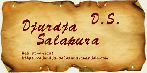 Đurđa Salapura vizit kartica